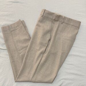 Women’s Beige Plaid Pants